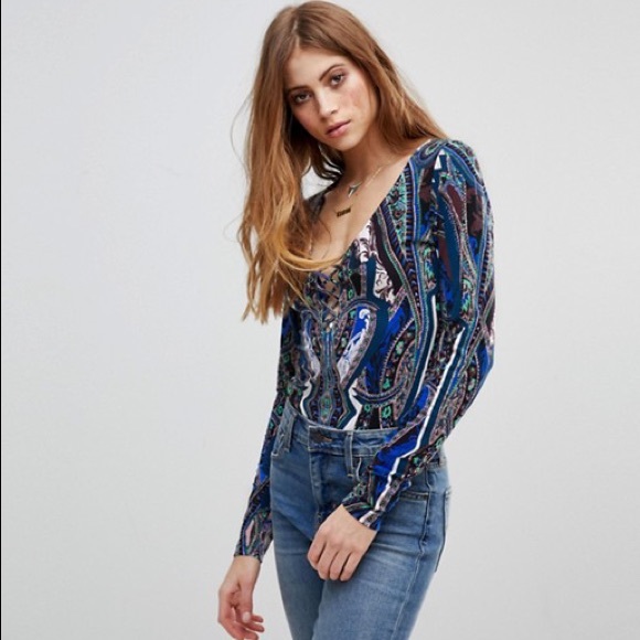 Free People Tops - 🌙Free People “Pick a Place” Bodysuit